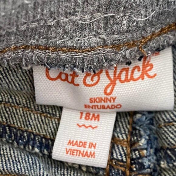 2/$15 Cat & Jack Skinny Jeans Baby‎ Boy Size 18 months - Picture 2 of 3